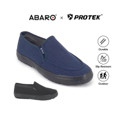 ABARO Comfy Slip Resistant Protek Men Shoes Sneakers Slip On CVA754B1 Thick Rubber Insole